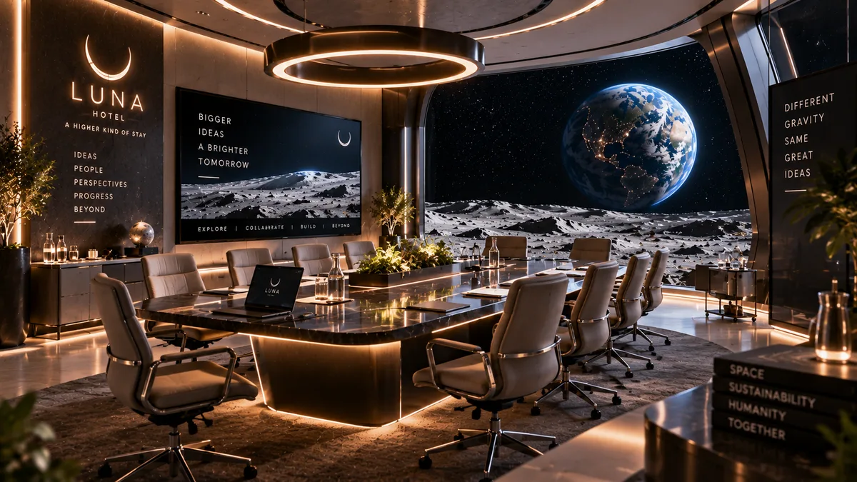 Konferenzraum des Luna Hotels