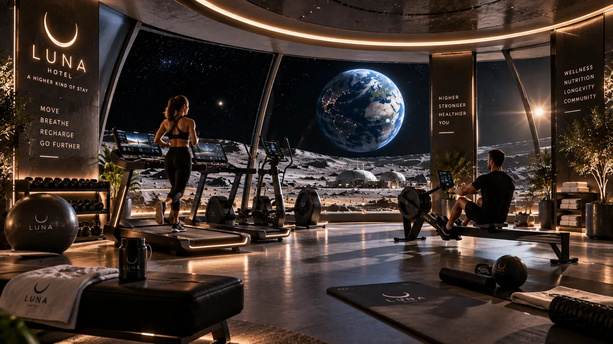 Fitness des Luna Hotels
